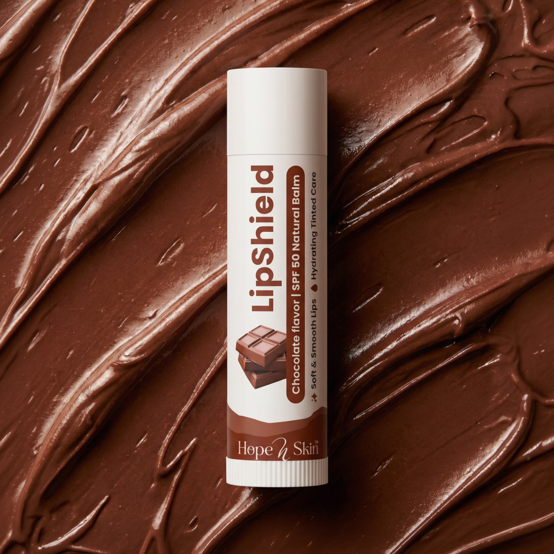 Chocolate LipShield – SPF 50 Nourishing Lip Balm