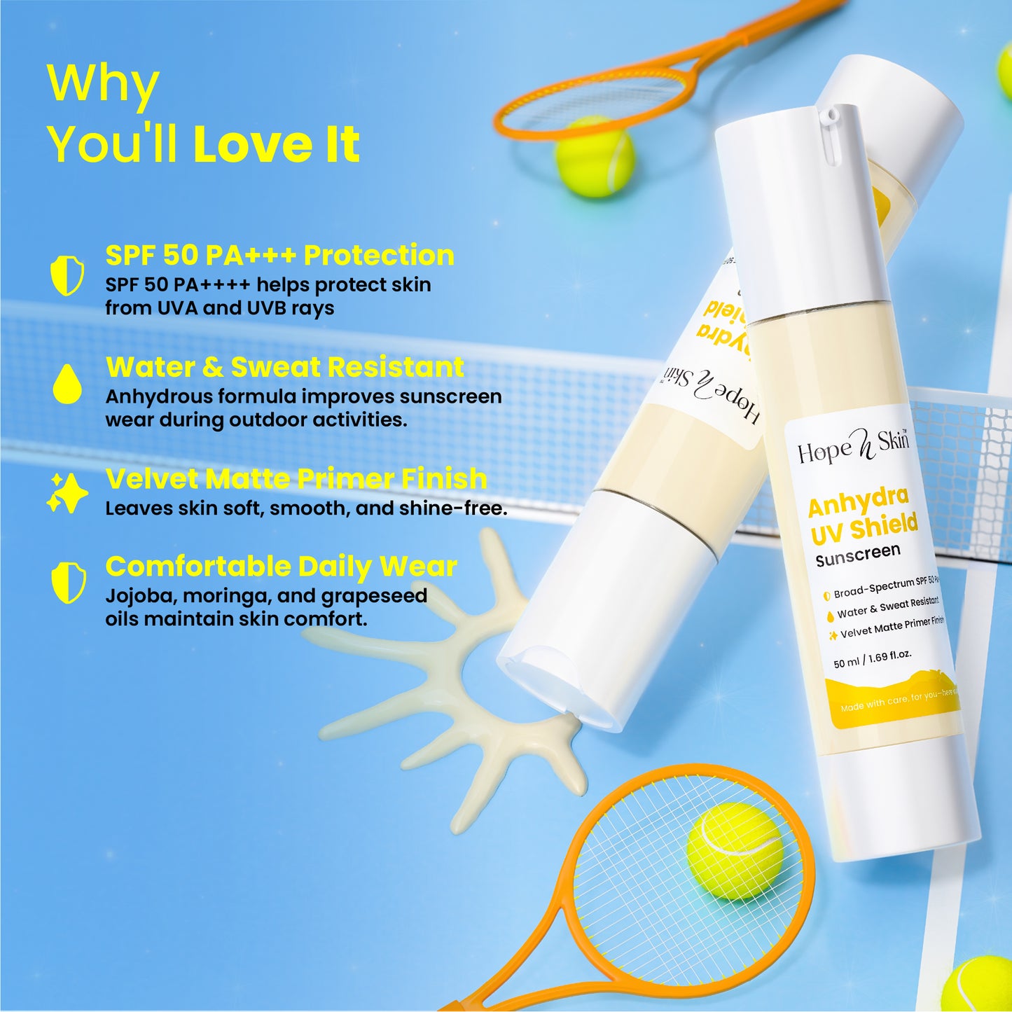 Anhydra UV Shield Sunscreen SPF 50+ PA+++